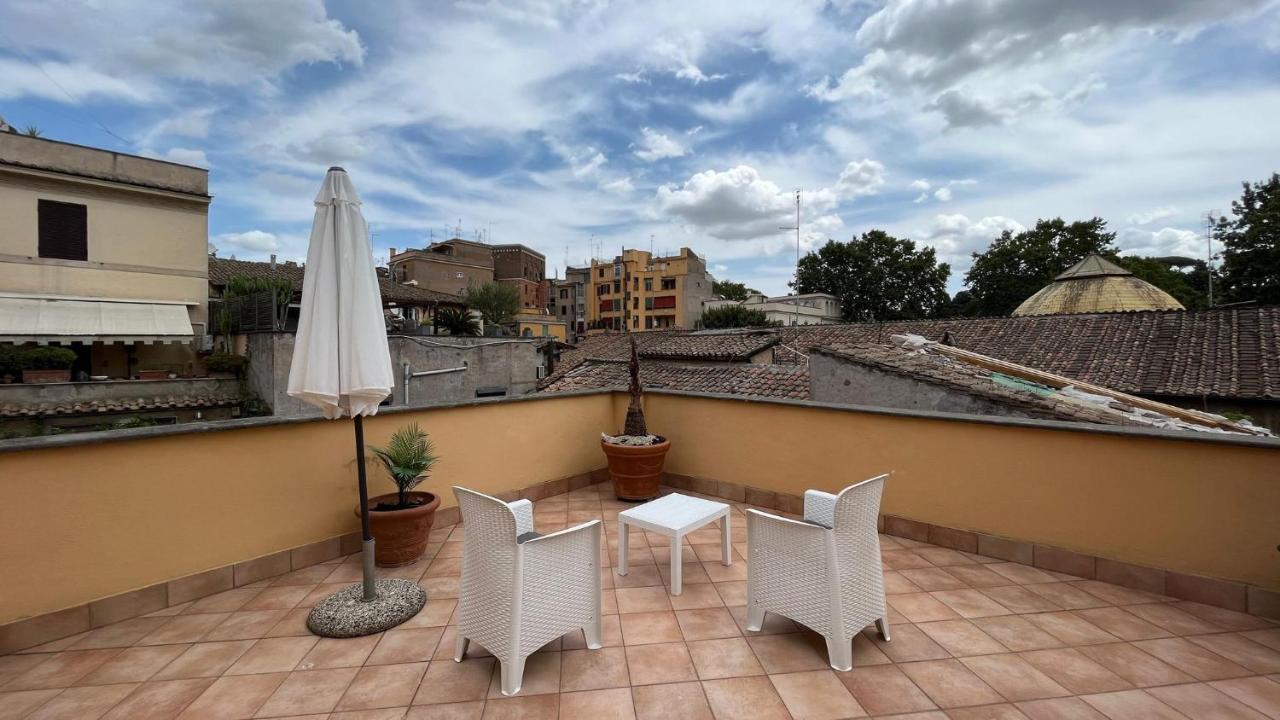 Attico Con Terrazza Santa Cecilia Roma Exterior foto
